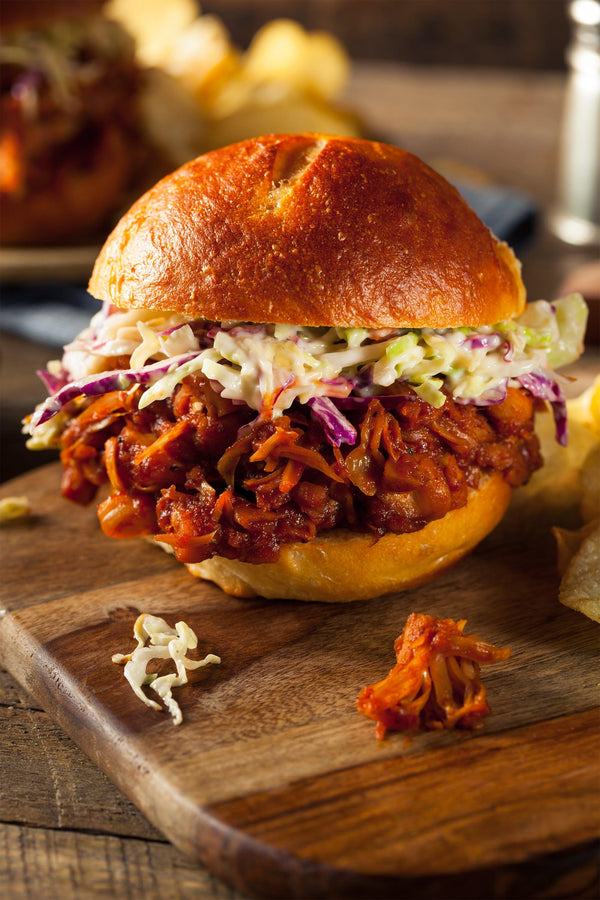 BBQ Pulled Jackfruit Burger Rezept