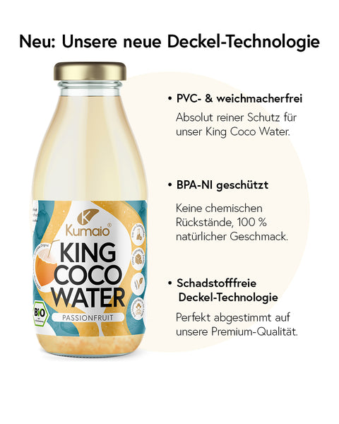 Bio King Kokoswasser Passionsfrucht - 350 ml