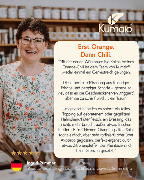 Organic Coconut Aminos Seasoning Sauce Orange-Chilli 250ml